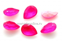 Ideal crystals, fancy picatura, neon pink, 14x10mm - x2