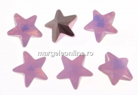 Ideal crystals, fancy star, mix rose water opal, 10mm - x1