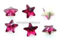 Ideal crystals, fancy star, ruby pink, 10mm - x1