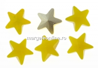 Ideal crystals, fancy star, mix yellow opal, 10mm - x1