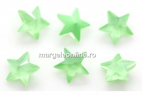 Ideal crystals, fancy star, mint green, 10mm - x1