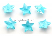 Ideal crystals, fancy star, blue topaz, 10mm - x1