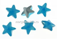 Ideal crystals, fancy star, mix caribbean blue opal, 10mm - x1