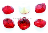 Ideal crystals, fancy square, ruby, 12mm - x2