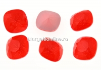 Ideal crystals, fancy square, neon red, 12mm - x2