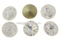 Ideal crystals, rivoli, mix crystal crackled 12mm - x2