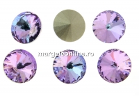 Ideal crystals, rivoli, mix violet vitrail, 12mm - x2