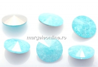 Ideal crystals, rivoli, mix light blue crackled, 14mm - x2