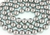 tip Mallorca pearls, round, light silver, 8mm