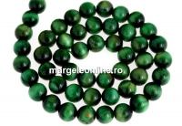 Green tiger eye, round, 4.5mm