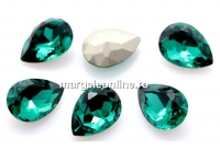 Ideal crystals, fancy picatura, emerald, 14x10mm - x2
