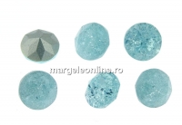 Ideal crystals, chaton, mix aquamarine crackled, 8mm - x6