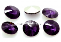 Ideal crystals, rivoli, purple amethyst, 16mm - x2