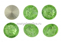 Ideal crystals, rivoli, mix peridot crackled, 14mm - x2