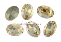 Ideal crystals, fancy oval, golden shadow, 14x10mm - x1