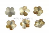 Ideal crystals, fancy floare, golden shadow, 6mm - x2