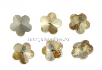Ideal crystals, fancy flower, golden shadow, 6mm - x2