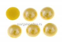 Ideal crystals, cabochon, sunflower, 6.5mm - x2