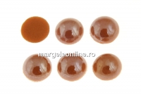 Ideal crystals, cabochon, chocholate delite, 8.5mm - x2