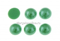 Ideal crystals, cabochon, forest green, 8.5mm - x2