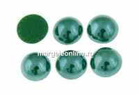 Ideal crystals, cabochon, dark green, 3.8mm - x10