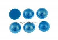 Ideal crystals, cabochon, imperial blue, 6.5mm - x2