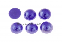 Ideal crystals, cabochon, royal blue, 6.5mm - x2