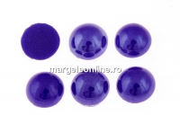 Ideal crystals, cabochon, lapis blue, 6.5mm - x2