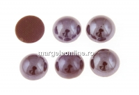 Ideal crystals, cabochon, brown, 3.8mm - x10