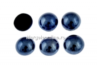 Ideal crystals, cabochon, hematite, 6.5mm - x2