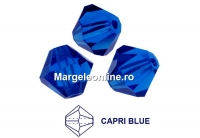 Preciosa, bicone bead, capri blue, 3mm - x40