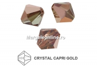 Preciosa, bicone bead, capri gold, 3mm - x40