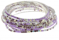 Bratara elastica martisor, mix violet, interior 5.5cm - x1
