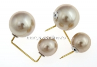 Brosa 2 perle gold de 11.5mm si 15.5mm - x1