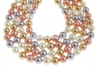 Mallorca type pearls, round, mix, 8mm