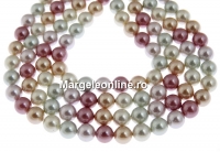 Mallorca type pearls, round, mix, 8mm