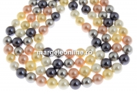 Mallorca type pearls, round, mix, 8mm