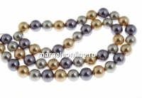 Mallorca type pearls, round, mix, 8mm