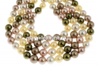 Mallorca type pearls, round, mix, 8mm