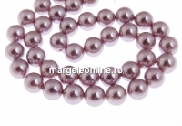 Mallorca type pearls, round, purple, 10mm