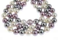 Mallorca type pearls, round, mix, 12mm