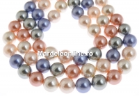 Mallorca type pearls, round, mix, 12mm