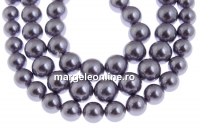 Mallorca type pearls, round, intense purple, 12mm