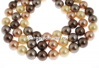 Mallorca type pearls, round, mix, 12mm
