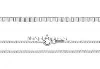925 silver chain, mini dice model, 40cm - x1
