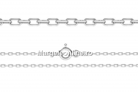 925 silver chain, oval link model, 50cm - x1