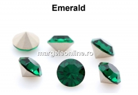 Preciosa chaton, emerald, 10mm - x2