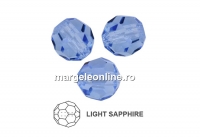 Preciosa, margele, rotund fatetat, light sapphire, 3mm - x10