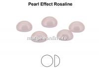 Preciosa, crystal pearl cabochon, rosaline, 6mm - x4