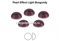 Preciosa, cabochon perla cristal, light burgundy, 4mm - x4